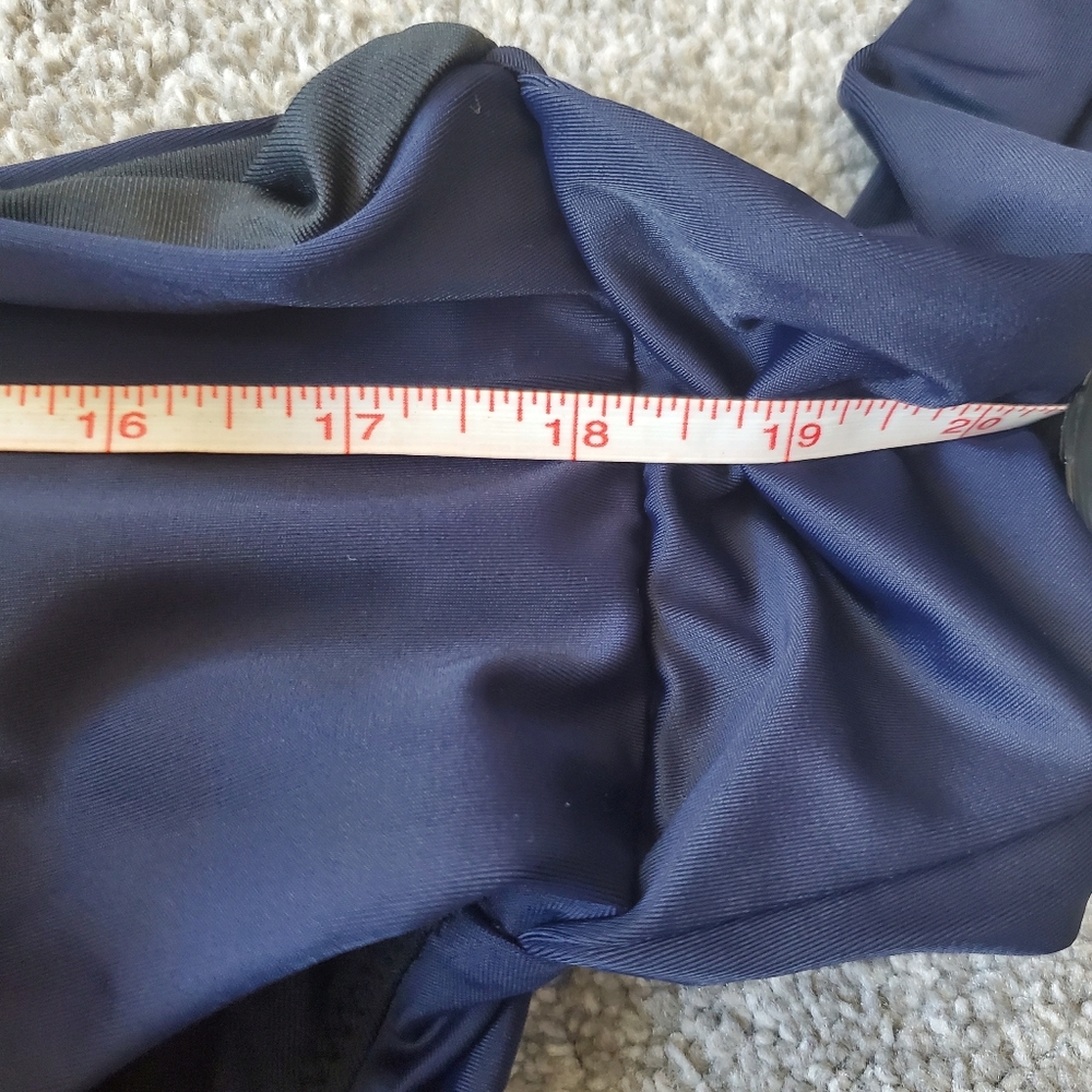 J.Crew plus front tie knot high rise bikini bottoms, 2XL, blue - Picture 8 of 11